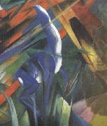 Franz Marc Details of Fate of the Animals (mk34) oil painting reproduction